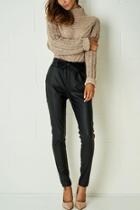  Black Leather Trousers