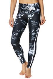  Floral Side Stripe Ankle Legging