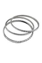 Silver Twisted Bangles