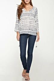  Printed Gauze Top