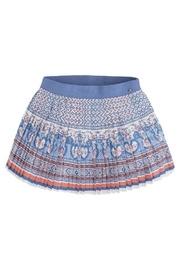 Pleated Printed Skirt