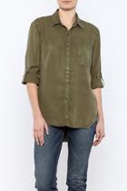  Olive Button-down Shirt