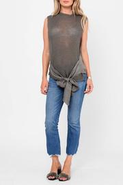  Zephyr Tie Back Contrast Knit Top