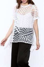  Asymmetrical Sheer Top