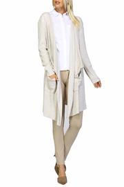  Long Beige Cardigan