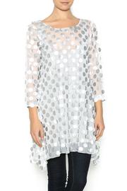  Silver And White Mod Tunic