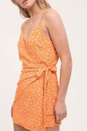  Ditsy Side-tie Romper