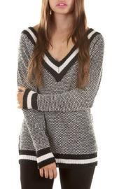  Contrast V Sweater