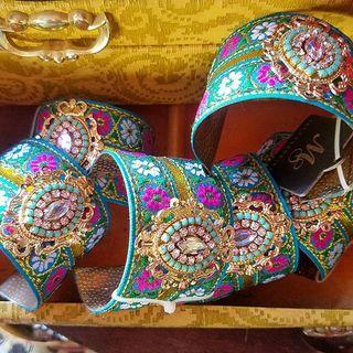  Jeweled Bangle Cuff
