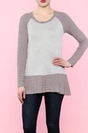  Mini Stripe Ruffle Tunic