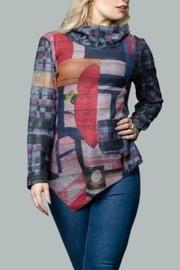  Print Loose Turtleneck