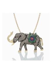  Tsavorites Elephant Necklace