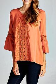  Falling For Embroidery Top