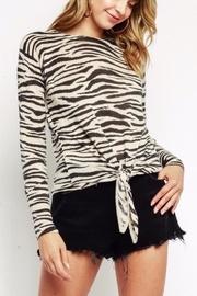  Zebra Tie Sweater