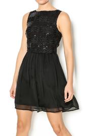  Black Sequin Holiday Dress