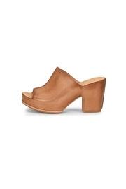  Leather Wide-strap Heel
