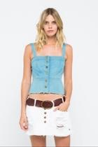  Crop Denim Top