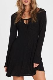  Ribbed Tie-front Dress