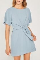  Mini Tie-front Shift-dress