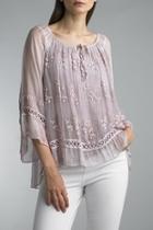  Silk Lace Top