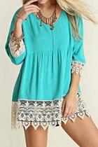  Tropical Lace Top