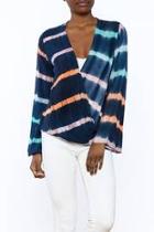  Stripe Dyed Blouse