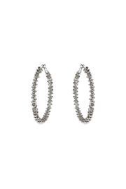  Chunky Silver Hoop