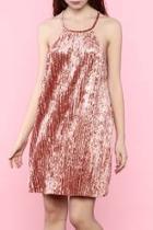  Salmon Velvet Dress