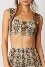  Snake Print Crop Top