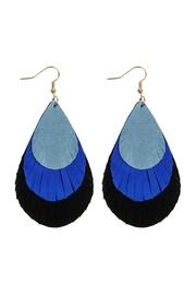  Layered-fringe Teardrop-hook-earrings