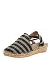  Black Striped Espadrille