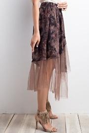 Crinkled Mesh Skirt