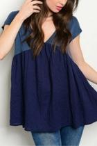  Denim Boho Top