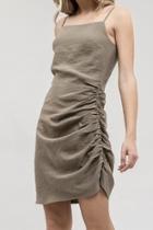  Asymmetrical Ruched Dress