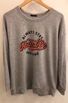  Grey Always Stay Humble And Kind Long Sleeve Top