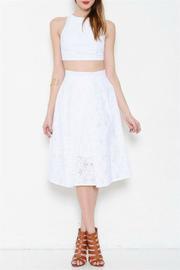  Textured Midi Skirt