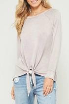  Lavender Tie Top