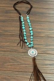  Natural Turquoise Concho-necklace