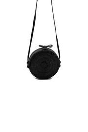  Black Rattan Crossbody