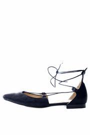  Black Corset Lace Flat