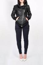  Macy Leather Hoodie
