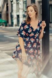  Asymmetrical Floral Dress