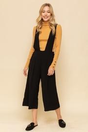  Ruffle Pocket Wide Leg Overall