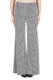  Textured Chain Print Flare Pant