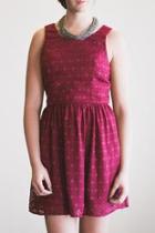  Merlot Lace Dress