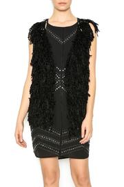  Black Shaggy Vest