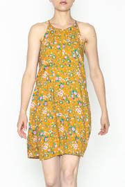  Yellow Floral Shift Dress