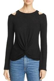  Shoulder-cutout Twist Top
