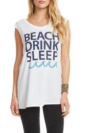  Drink Beach Sleep Cap Slv Tee