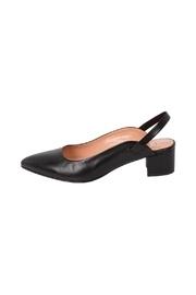  Black, Leather, Slingbacks